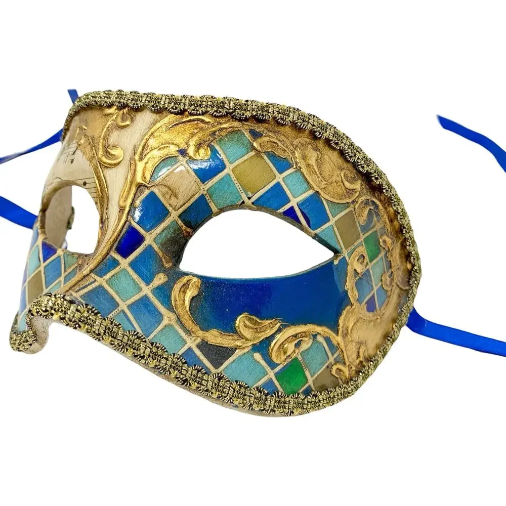 Bertolini Venice Venetian Masquerade Masks Set of 2 Handmade Italy